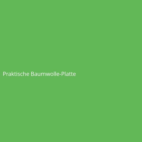 Praktische Baumwolle-Platte