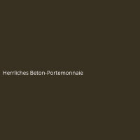 Herrliches Beton-Portemonnaie