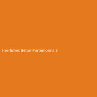 Herrliches Beton-Portemonnaie