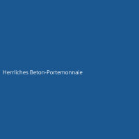 Herrliches Beton-Portemonnaie