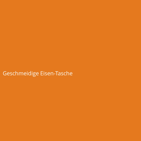 Geschmeidige Eisen-Tasche
