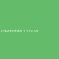 Langlebiges Bronze-Portemonnaie
