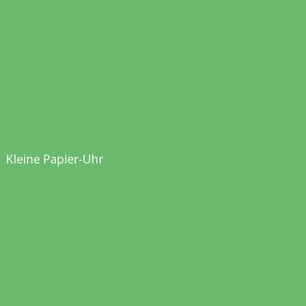 Kleine Papier-Uhr