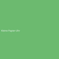 Kleine Papier-Uhr