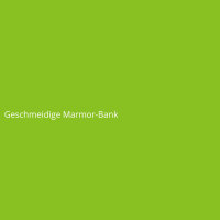 Geschmeidige Marmor-Bank