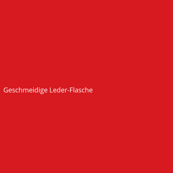 Geschmeidige Leder-Flasche
