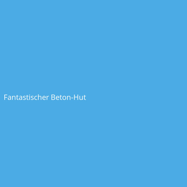 Fantastischer Beton-Hut