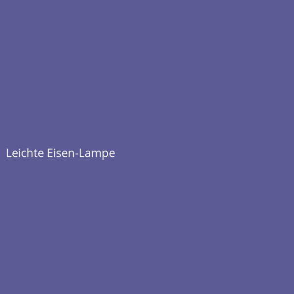 Leichte Eisen-Lampe