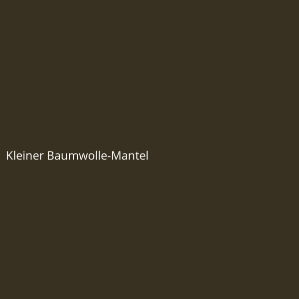 Kleiner Baumwolle-Mantel