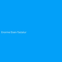 Enorme Eisen-Tastatur