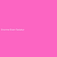 Enorme Eisen-Tastatur